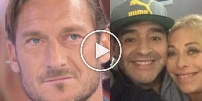 Verissimo, Francesco Totti ricorda commosso Maradona: “Fu il primo a sostenermi”